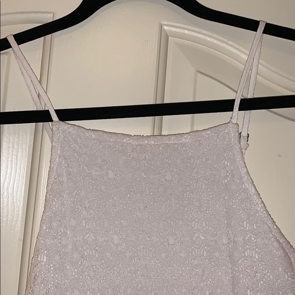 White Abercrombie boho dress w/ halter neckline - Picture 3 of 7